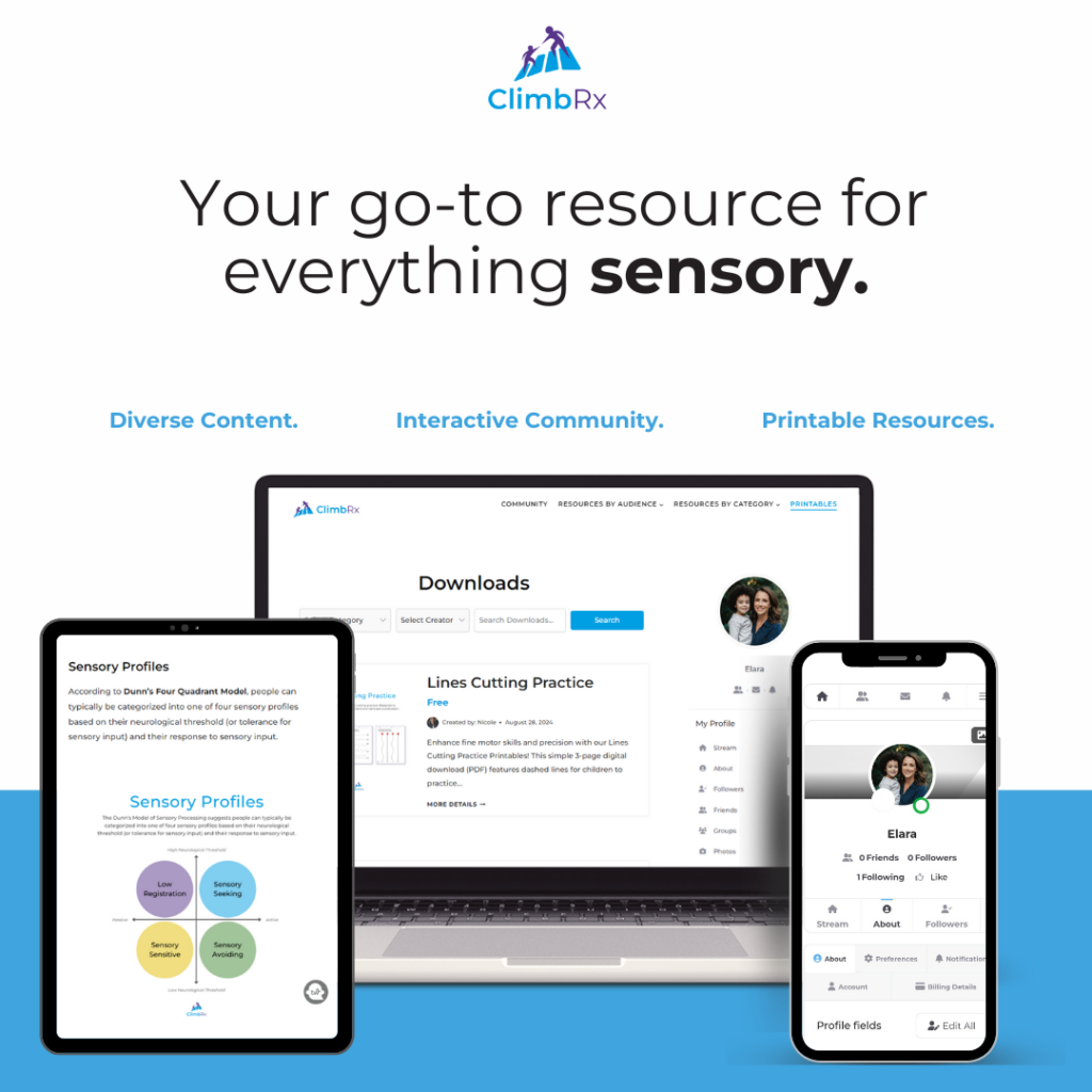 Sensory Integration 101: An Introduction for Parents & Educators 5 ClimbRx 1