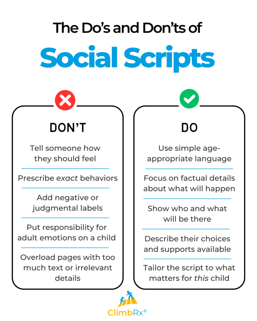 The Do's and Don'ts of Social Scripts