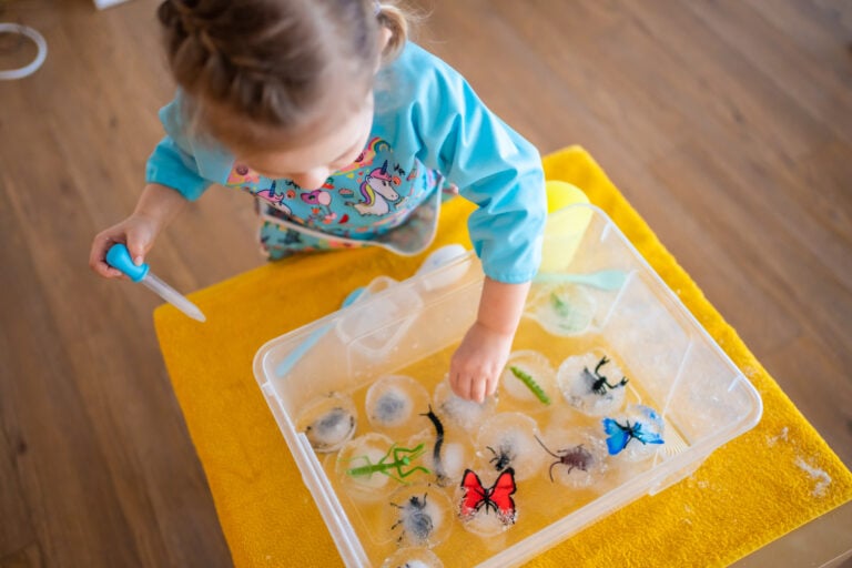 Bug Ice Excavation Sensory Bin