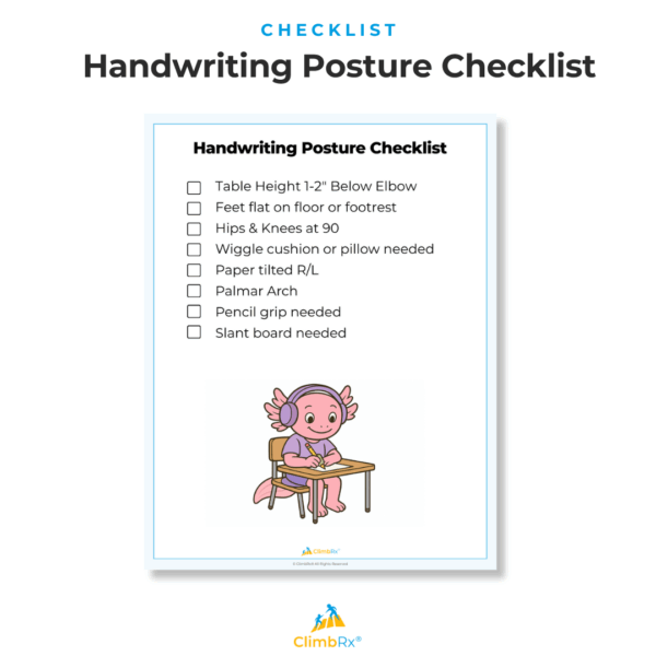 Posture Before Pencil: How Body Position Impacts Writing Success 3 Handwriting Posture Checklist