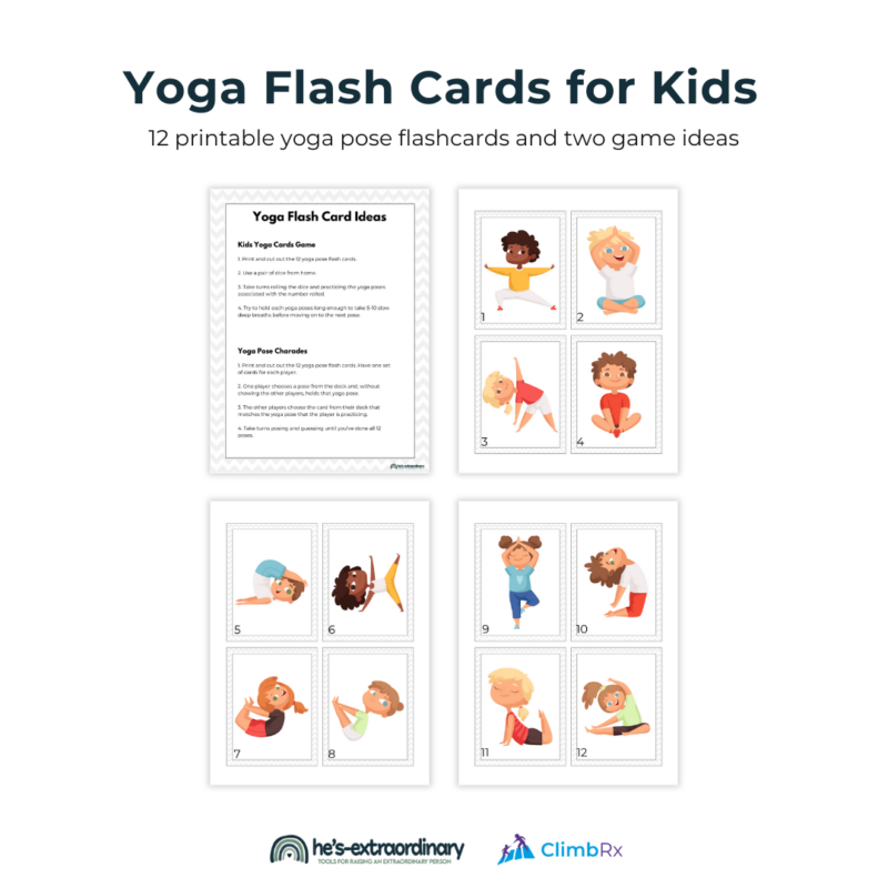 Yoga for Sensory-Seekers - 5 Best Yoga Poses for Sensory Regulation 7 Yoga Flash Cards for Kids