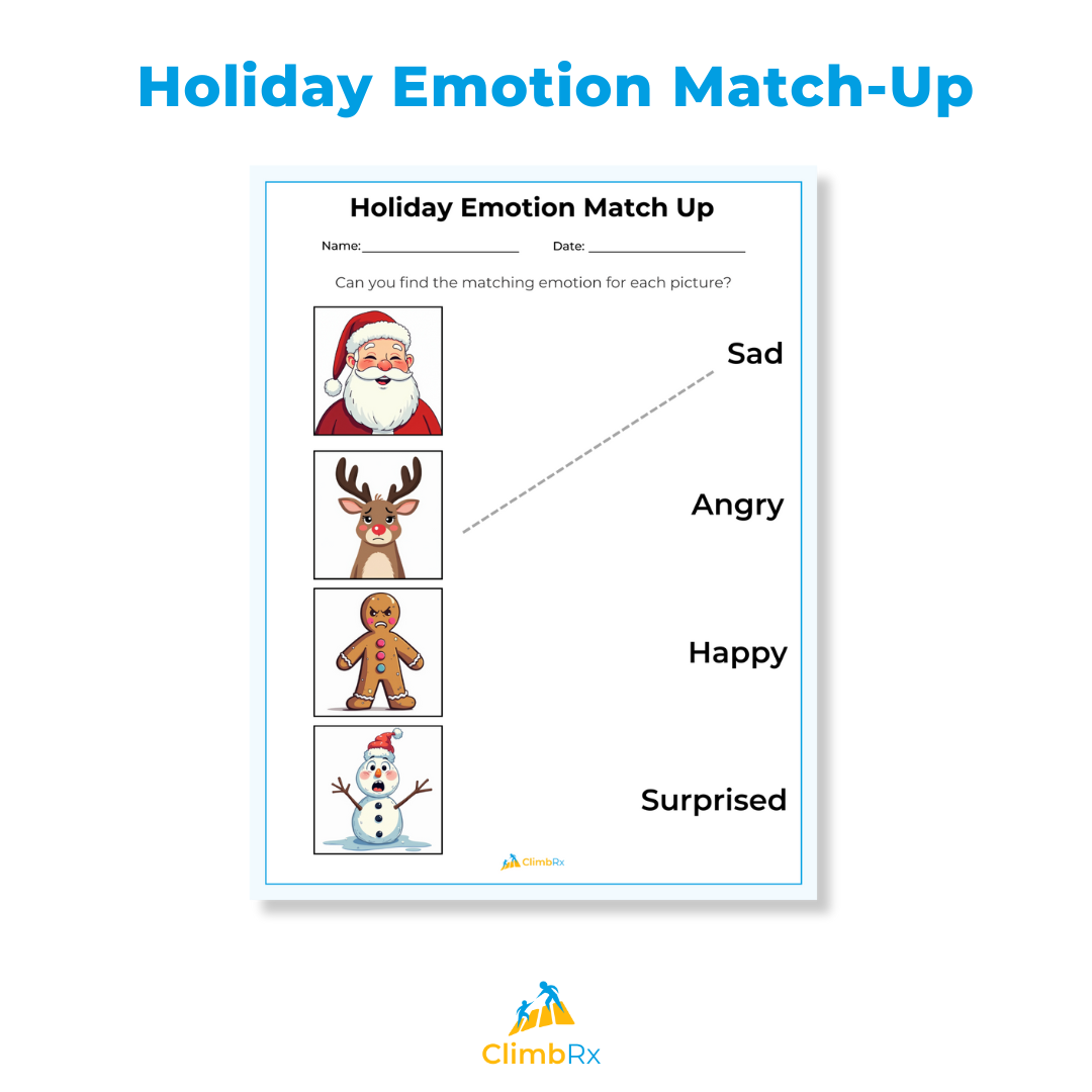 Holiday Emotion Match-Up 1 Holiday Emotion Match-Up